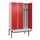locker met bank,voor scheiding van kleding,HxBxD 2120x1200x815mm,3vak