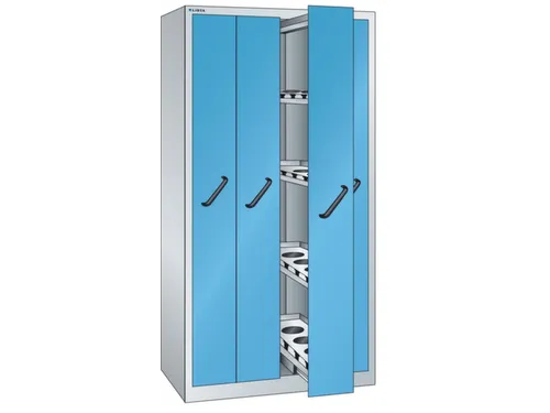 verticale kast,HxBxD 1950x1000x695mm,4uittrekwanden