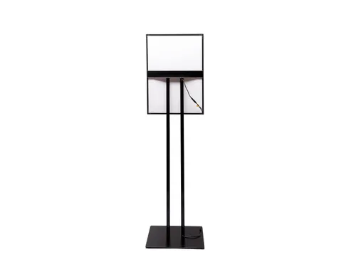Verlicht Menustandaard LED Slide In A2 Zwart