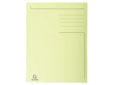Dossiermap Exacompta Forever A4 3 kleppen 280gr geel