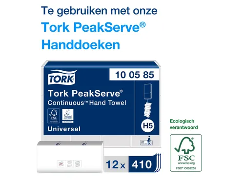 Tork 552508 H5 Elevation PeakServe Continu Handdoek Dispenser Zwart