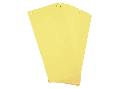 Tabstroken horiz180g perfo 105X240 geel