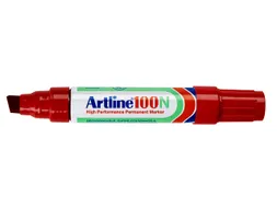 Viltstift Artline 100 schuin 7.5-12mm rood