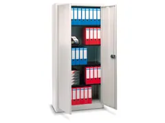 kantoorkast openslaande deuren HxBxD 1950x914x400mm Stalen Zilver