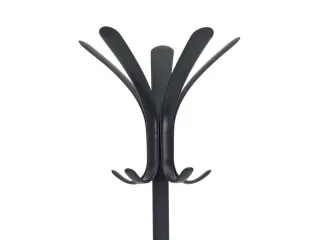 Cleo design kapstok met 5 dubbele haken 175 cm metaal zwart - 2
