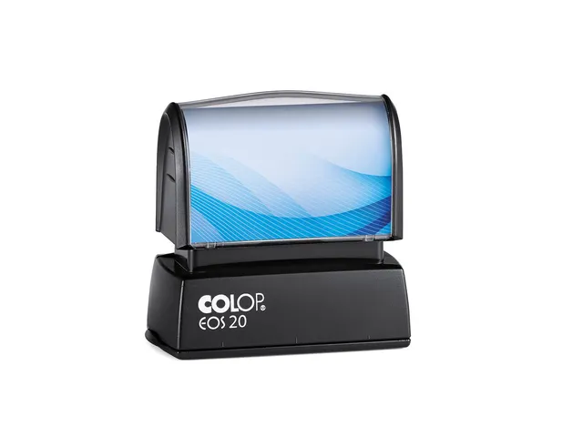 Tampon encreur Colop EOS 20 Système Flash 14x38mm avec plaque noir