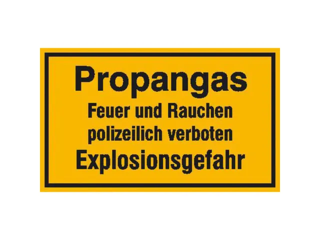 aanwijzingsbord,Propaangas Vuur en roken wettelijk verboden