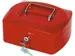 Geldkoffer Rood 205x160x85mm Inclusief 2 Sleutels