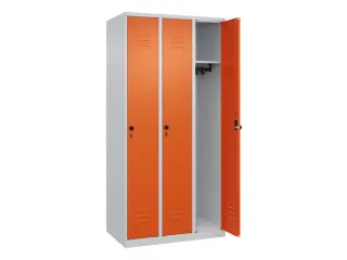 locker,HxBxD 1850x900x500mm,3vak,vak B 300mm,draaigrendel - 2