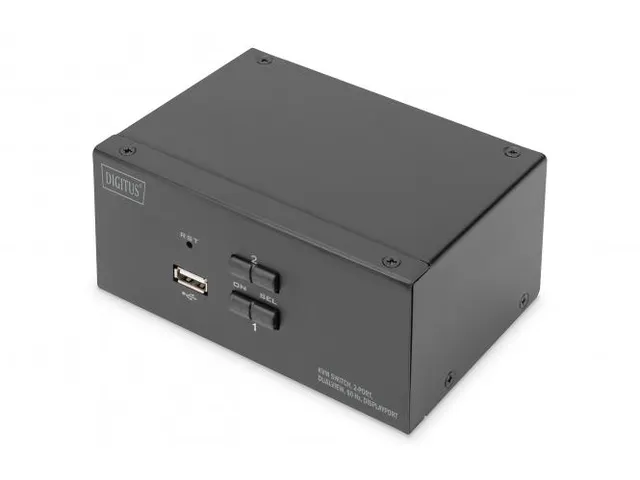 KVM-switch 2 poorten dubbel scherm 4K@60fp DisplayPort