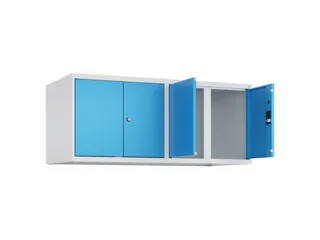 opzetkast,v. locker,4vak.,vak B 300mm,HxBxD 500x1200x500mm,vleugeldeur - 2