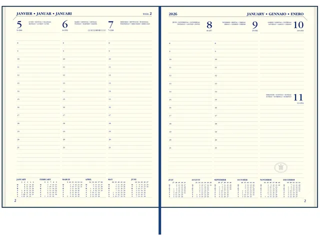 Agenda 2027 Ryam Executive Mundior 7d/2 zwart