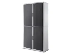 Roldeurkast HxBxD 2040x1100x415mm 4 Oh Romp Wit Front Antraciet
