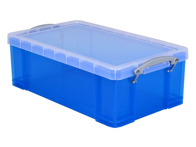 Really Useful Boxes Opbergbox Really Useful 12 Liter 465x270x150mm Transparant Blauw 8535