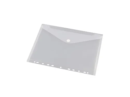 Enveloptas Velcro Sluiting A4 Geperforeerd 11-gaats Wit 10 Stuks