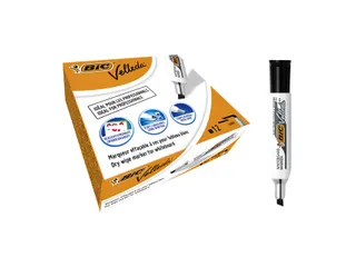 Viltstift Bic Velleda 1781 whiteboard schuin large zwart - 6