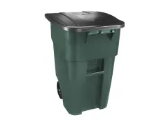 BRUTE Rolcontainer met deksel 189.3 Liter Groen Zwart
