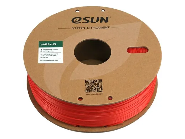 eSUN 3D printer Filament eABS+HS High Speed 1,75mm Rood 1kg