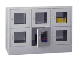 Vakkenkast Vensterdeuren 855x1230x500mm 6 Vakken 400mm Klinksluiting