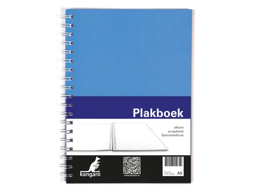 Plakboek Kangaro A5+ 120 grams 40 vel voorkant blauw 25x18cm papier(25