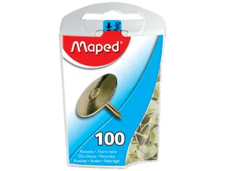 Punaises Maped messing 100 stuks - 1