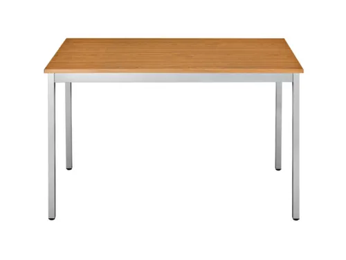 Tafel Vierkant 140x70 Cm Rechthoekig Frame Aluminium Blad Kersenhout