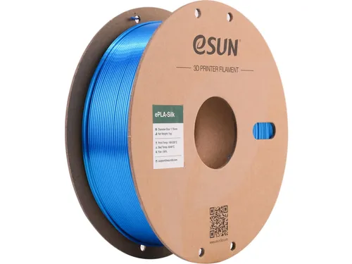 eSUN 3D printer Filament ePLA-Silk 1,75mm Cyan 1kg
