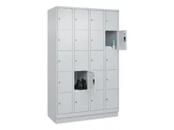 lockerkast HxBxD 1950x1200x500mm 4x5vakken cil.-slot sokkel