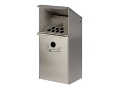 Wandasbak 3.7 liter 410x180x150mm Schuine Afdekking RVS