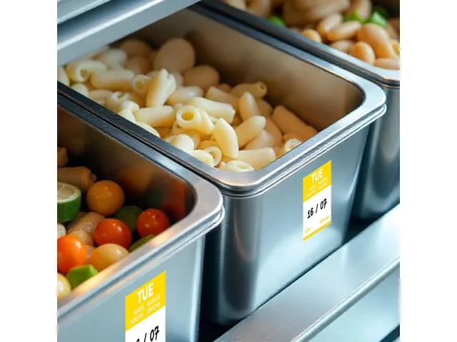 Etiket Avery HACCP dinsdag geel 25x25mm 1000 stuks