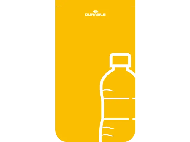 DURASORT Afvalbak sorteerunit 55L voor plastic Grijs Geel