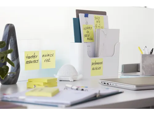 Memoblok Post-it 656 Super Sticky 51x76mm geel 12 stuks