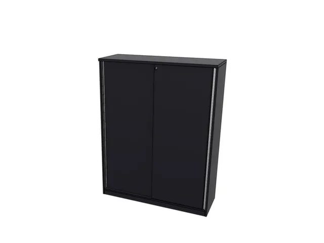 schuifdeurkast,HxBxD 1545x1200x445mm,CC-zwart