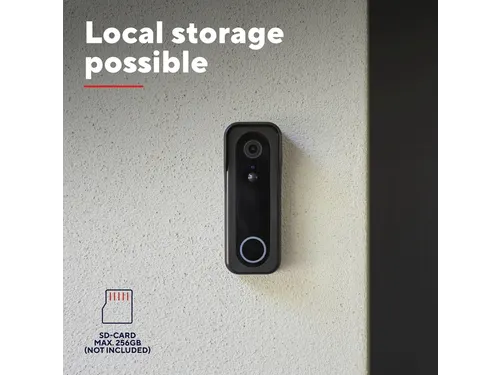 Deurbelcamera Trust DOORCAM-3000B Wi-Fi zwart