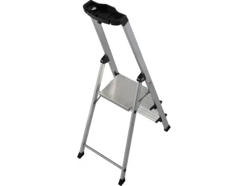 trapladder,eenzijdig,3trede(n),balk L 1,55m,aluminium