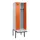 locker met bank,voor scheiding van kleding,HxBxD 2120x600x815mm,2vak