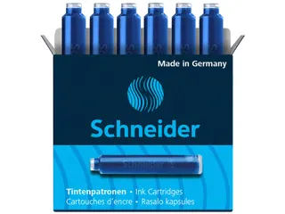 Inktpatroon Schneider Blauw 6 stuks - 3