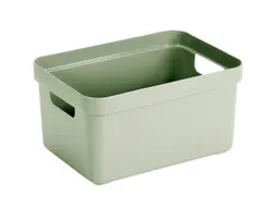 Sigma Home opbergbox 13L groen - 35x24,6x18,3cm