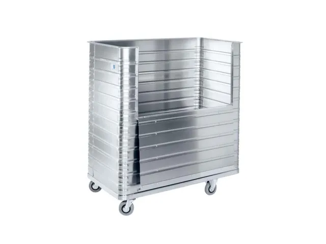 aluminium bakwagen,laadvl. LxB 1250x700mm,1050l,HxLxB 1400x1300x750mm