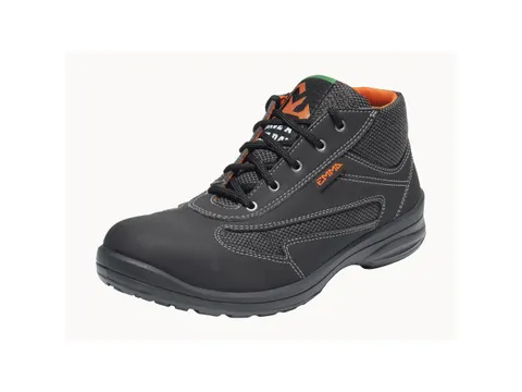 Emma Amber hoge S1P dames veiligheidsschoenen, SRC, zwart, maat 42, pe