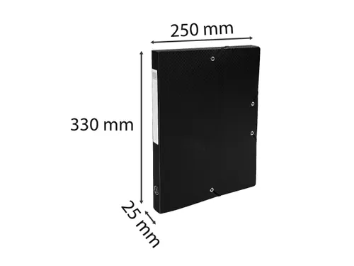 Klasseerdoos OPAK PP rug 25mm zwart