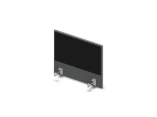 opzetpaneel bureau aanbouw MS-donkergrijs BN8033-zwart 600mm - 1