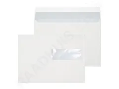 Dienstenvelop venster rechts Raadhuis 156x220mm EA5 wit met plakstrip