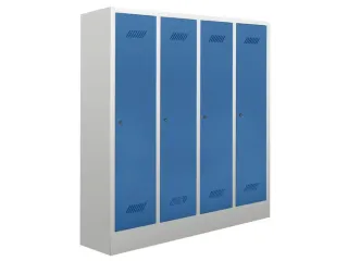 lockerkast v. kinderen,HxBxD 1300x1030x300mm,RAL7035,front RAL5012 - 2