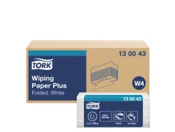 Tork 130043 Poetspapier Advanced 420 Wit Gevouwen 2-Laags