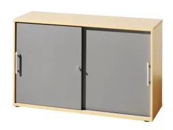 schuifdeurkast,HxBxD 1000x1200x400mm,2xhouten vloer,3ordnerhoogte