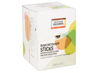 Rietsuikersticks Fairtrade Original 600 stuks - 11