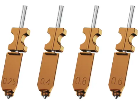 Flashforge AD5X Mondstukken 0.25-0.8 voor 3D printer set van 4