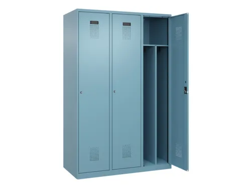 locker voor scheiding van kleding,HxBxD 1850x1200x500mm,3vak