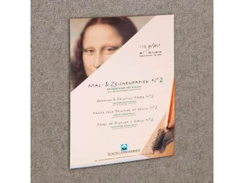 Schilder/tekenpapier Nr.2 A3 grijs 110g/m2 blok 50 vel VF5003411